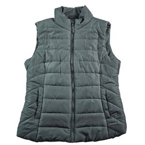 Aéropostale Women's XL Vest Puffer Zipper Blue/Green Lining Pockets Aeropostale Aéropostale Women's XL Vest Puffer Zipper Blue/Green Lining Pockets Aeropostale